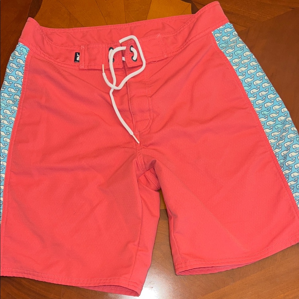 Vineyard Vines coral Swim Trunks